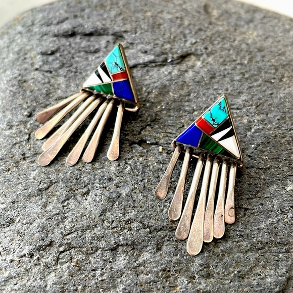 Jewelry - Vintage Zuni Native American Dangle Earrings